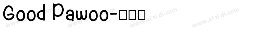 Good Pawoo字体转换